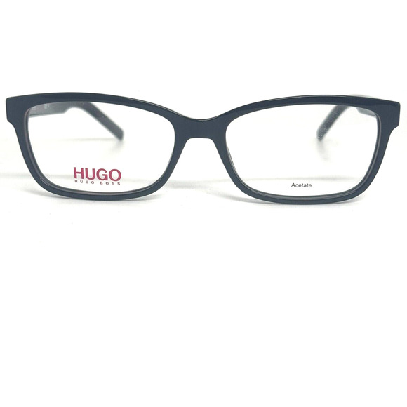 Hugo Boss Eyeglasses Frame HG 1016 OIT 53-16-145 Glossy Black Flex Hinge H15665